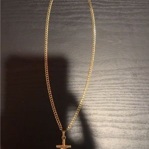real gold cross necklace